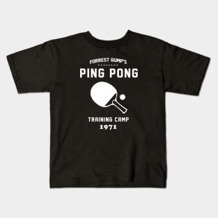 Forrest Gump Ping Pong Training Camp Kids T-Shirt